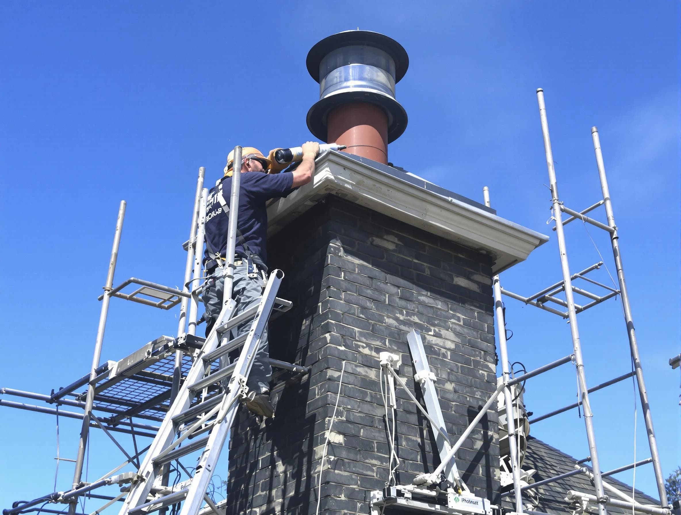Sturdy chimney crown finished by Longmont Chimney Sweep in Longmont, CO