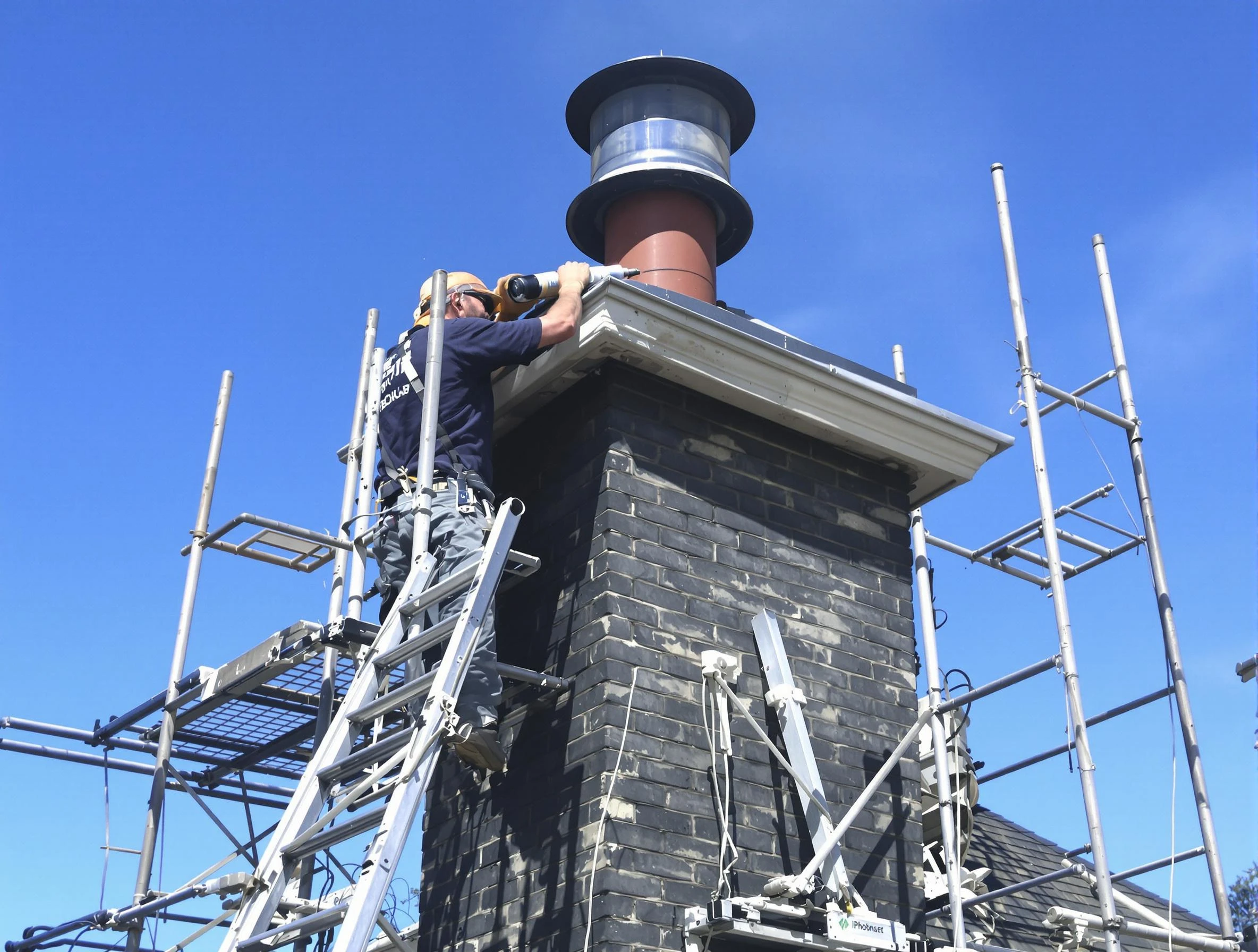 Sturdy chimney crown finished by Longmont Chimney Sweep in Longmont, CO