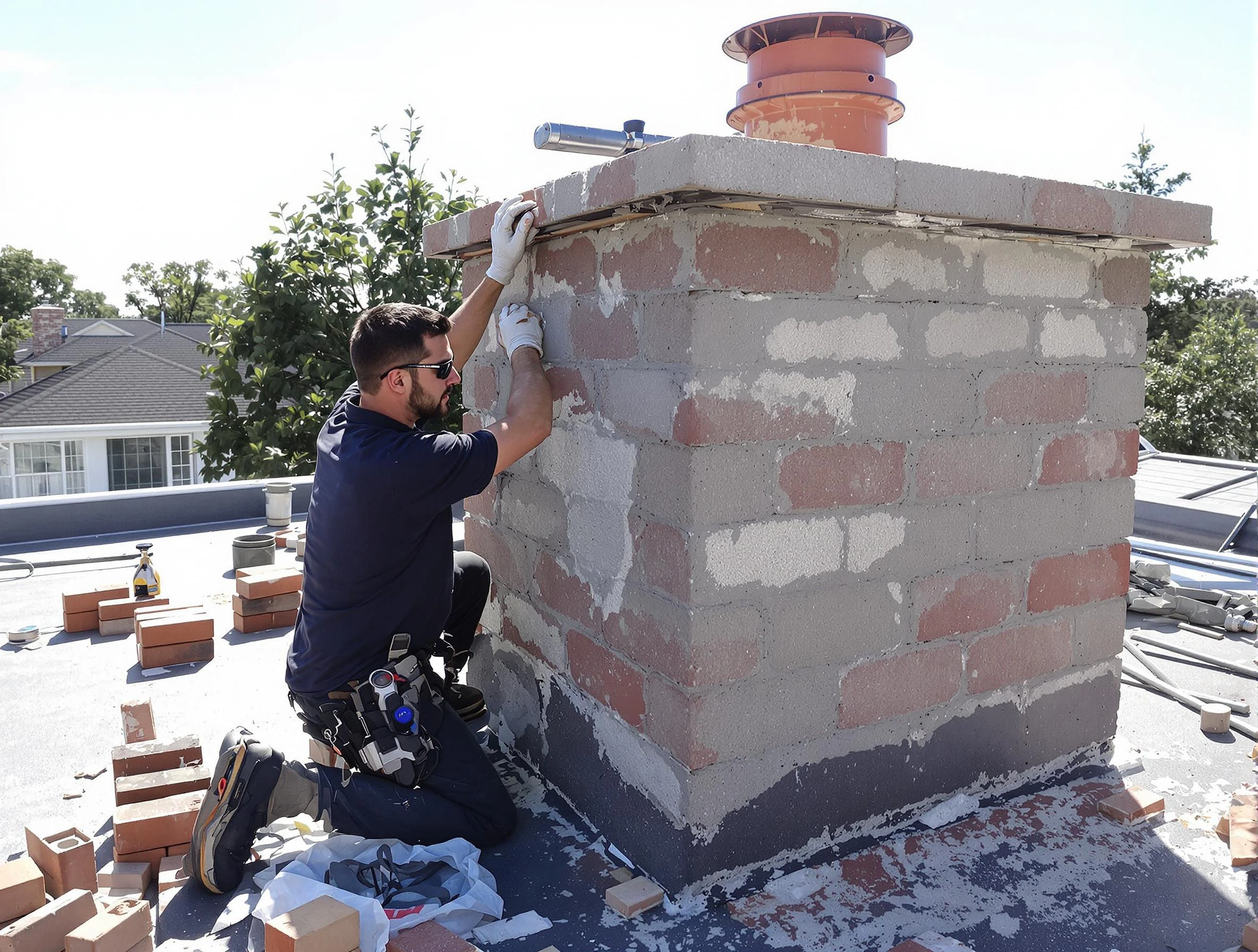 Advanced chimney repair process by Longmont Chimney Sweep in Longmont, CO