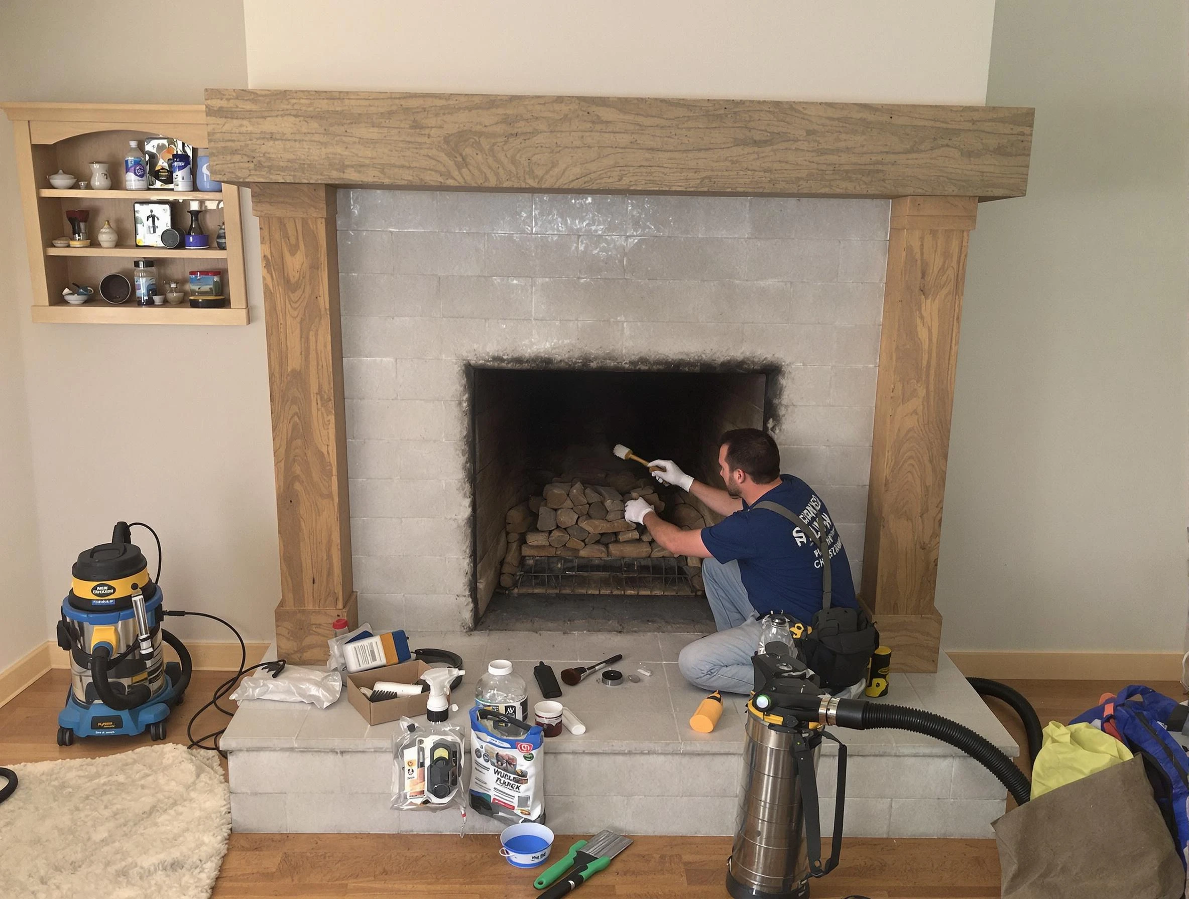 Detailed creosote removal process by Longmont Chimney Sweep in Longmont, CO
